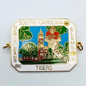 NOS 1986 South Carolina Clemson Tigers New Orleans PInback Lions Club‎ #1